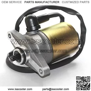 10 Teeth Starter Motor with Wire Cable for GY6 49cc 50cc Scooter 139QMB Moped ATV Go Karts TAOTAO SUNL ROKETA TANK BAJA