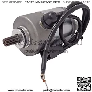 Starter Replacement For 2009 2010 2011 2012 2013 2014 2015 Yamaha ZUMA 125 CC Scooter 12V CCW 9-Tooth Pinion 5S9-H1800-00-00, SMU0538, 41054186