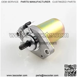 Electric Starter Motor Fit for Yamaha Jog 50cc ZR 2-5 Generation 3KJ 2-Stroke Minarelli 1PE40QMB Engines Scooter - 10 Tooth