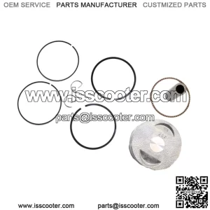 Montaje de Pasador de Mu eca de s de 57,4 mm de Dimetro de Pistpara Motocicleta Scooter GY6 150c Conjunto de anillo de pistn