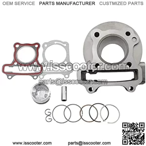 Pieza del motor de la motocicleta Aluminio 39mm 44mm 47mm Big Bore Kit de cilindro Anillo de pistpara 50cc 80cc 72cc 60cc scooter ciclomotor vehculo todo ter139qmb 139qma motor Para la moto