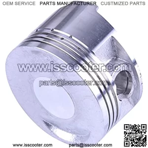 DOCAISIC Pieza del Motor de la Motocicleta Motocicleta Plata Negra plstico Metal 61mm Cilindro pistE-Anillo E-Anillo 12pcs Kit Apto para GY6 125cc 150cc Scooter vehculo Todo Terpara la Moto