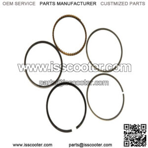 72cc Piston Ring Set for 50cc GY6 QMB139 Engine Big Bore Kits (5 Rings)