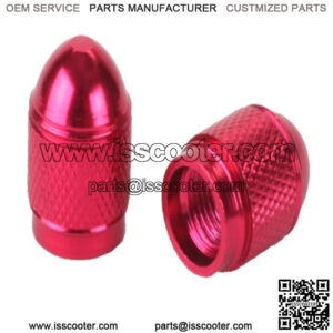Red Hex Sport Valve Cap Set