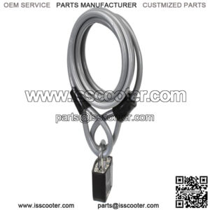 Bike Leash Cable with Padlock