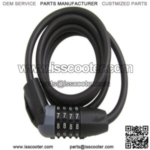 Flex-Shield Cable with Integrated Combination Lock