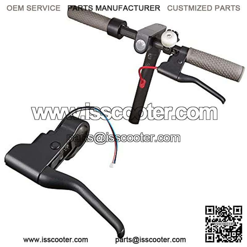 Scooter Brake Handle Brake Lever Spare Parts Lever Handlebar Lever Parts Brake Assembly Kit Handle Replacement Parts Compatible for Xiaomi Mijia M365 Electric Scooter