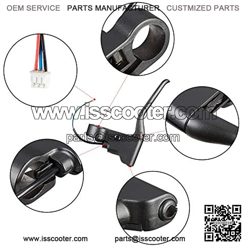 Scooter Brake Handle Brake Lever Spare Parts Lever Handlebar Lever Parts Brake Assembly Kit Handle Replacement Parts Compatible for Xiaomi Mijia M365 Electric Scooter - Image 3