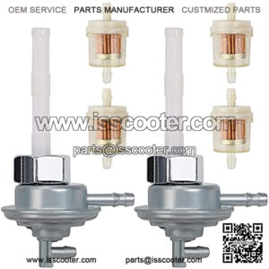 16950-KJ9-752 16950-KJ9-751 Fuel Tank Switch Petcock Replacement for CH150 CH80 NQ50 SA50 SB50 GY6 50cc 80cc 90cc 110cc 125cc 150cc 250cc 139QMB Scooter Moped Go Kart ATV Elite 250 150 80 50