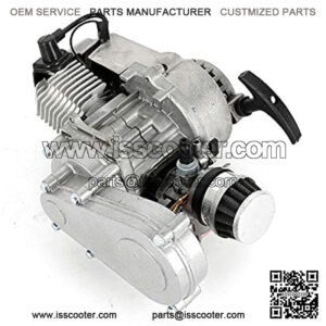 49CC 2 Stroke Engine Motor??2 Stroke Engine Motor Air Filter with Gear Box for 49cc Mini Pocket Bike Gas G-Scooter ATV Quad Bicycle Dirt Pit Bikes