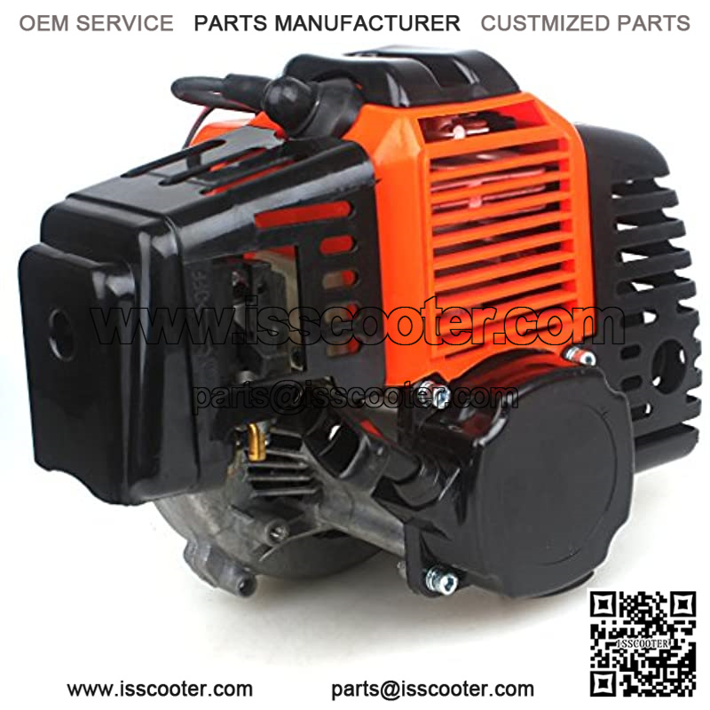 49cc Engine w/Gear Reduction Transmission for Pocket Bike Gas Scooter Mini ATV 20T T8F Sprocket ScooterX Dirt Dog Xracer - Image 2
