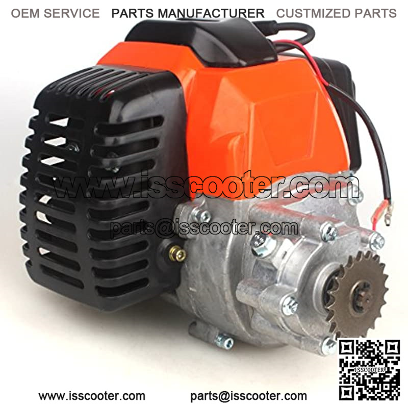 49cc Engine w/Gear Reduction Transmission for Pocket Bike Gas Scooter Mini ATV 20T T8F Sprocket ScooterX Dirt Dog Xracer - Image 3