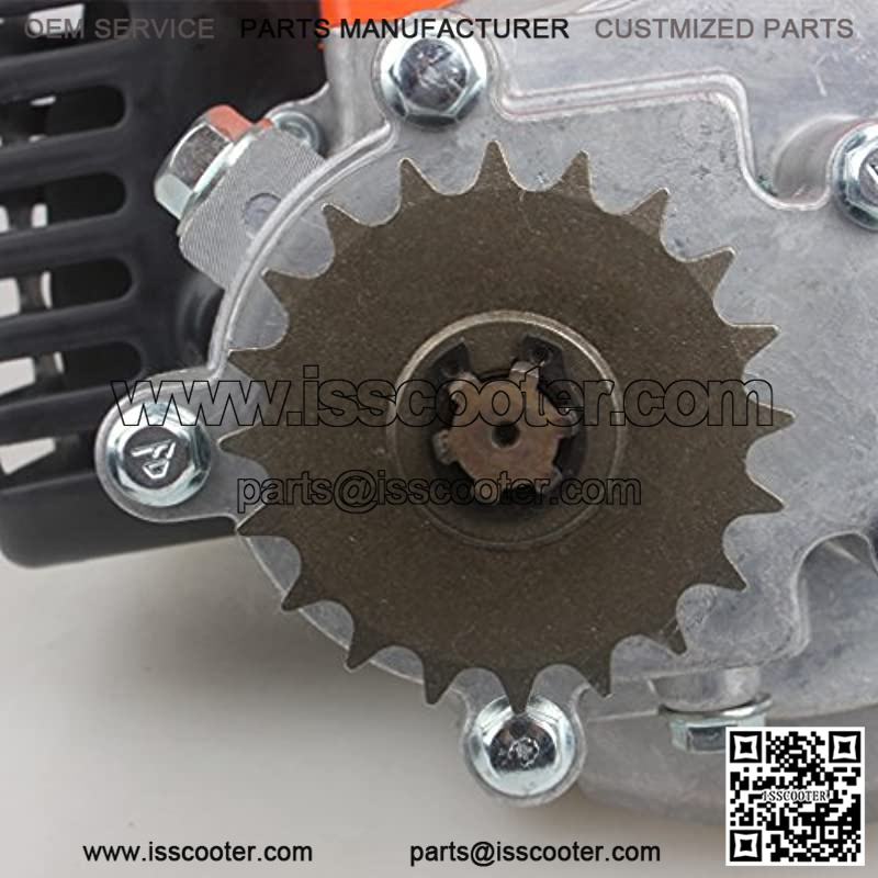 49cc Engine w/Gear Reduction Transmission for Pocket Bike Gas Scooter Mini ATV 20T T8F Sprocket ScooterX Dirt Dog Xracer - Image 4