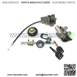 Scooter Ignition Switch Key Set 49 50 cc TaoTao Peace Roketa Jonway NST Tank Gy6