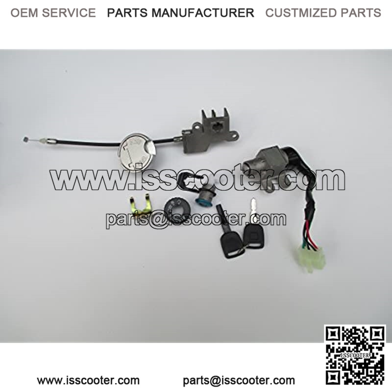 Scooter Ignition Switch Key Set 49 50 cc TaoTao Peace Roketa Jonway NST Tank Gy6 - Image 3