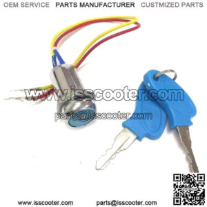 MOBILITY SCOOTER PARTS UNIVERSAL 2 WIRE IGNITION KEY LOCK SWITCH JAZZY HOVEROUND