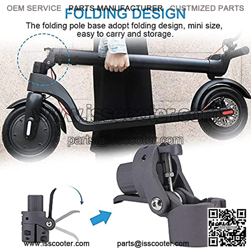 Electric Scooter Folding Pole Base, Electric Scooter Replacement Part Accessory for Xiaomi M365 - Image 4
