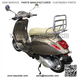 Chrome Folding Rear Rack; Vespa vera and Sprint