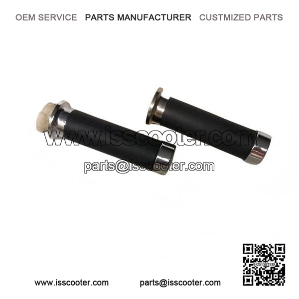 Pair of Knobs with Chrome Studs (CM29003) for VESPA PX 125/150/200.