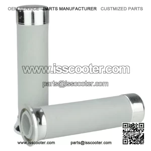 Grey Handlebar Grips for Vespa PX, T5 & LML Star.