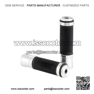 ALUMINIUM RUBBER GRIPS (125mm, ?24mm) ?C For Vespa P80?150X, PX80?200E