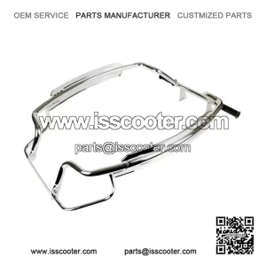 Chrome Crash Bars / Florida Side Panel Rear Protector for Vespa PX & LML 125/150/200.
