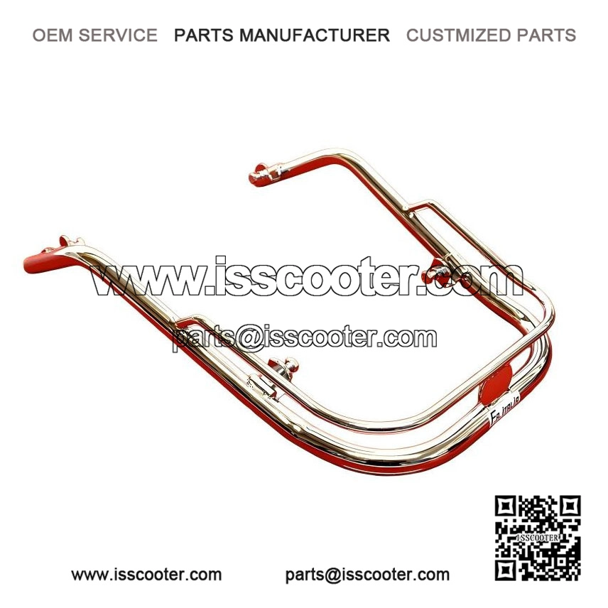 Chrome Front Bumper Bar for VESPA PX, PE, T5 CLASSIC & LML STAR (1977-2011).