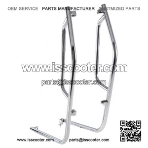 Chrome Legshield / Floorboard Crash Bars for VESPA PX125E, PX150E & PX200E (1984-2016).