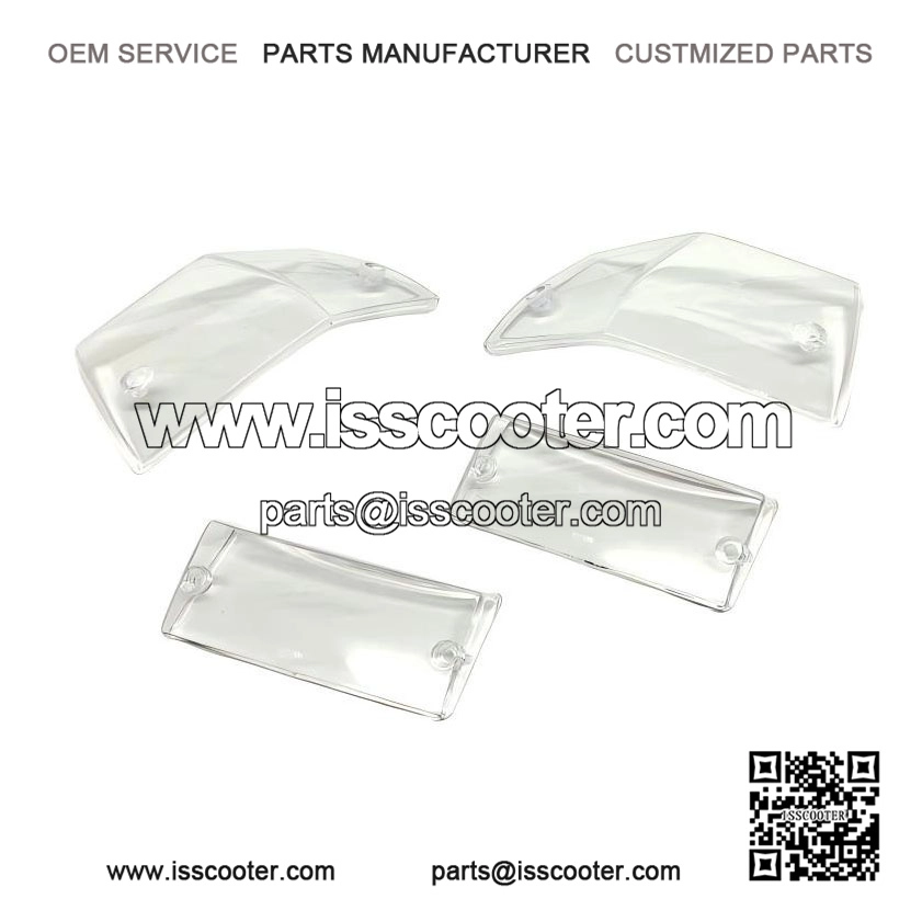 Clear Lexus-Style Front & Rear Indicator Lens Set (Left/Right) for VESPA PX, PE & T5.