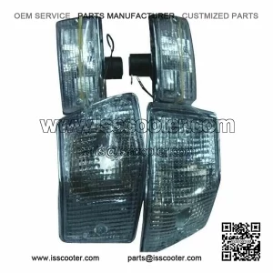Set of 4 Clear Front & Rear Indicators ?C fits VESPA PX, LML, STAR & STELLA.