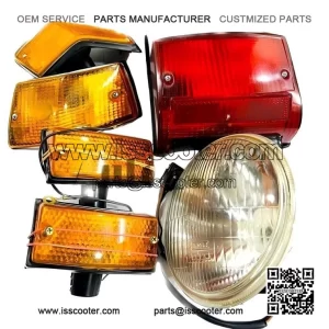 Tail Light / Headlight Insert & Indicator Set Combo for Vespa PX, LML & Star.