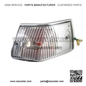 Complete Rear Right Chrome Edge / Arrow Indicator for Vespa PX, Rainbow, ETS & T5.