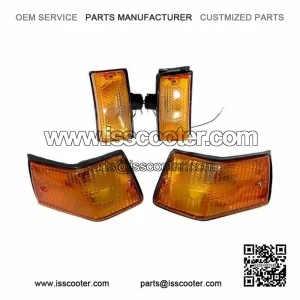 SET OF 4 FRONT & REAR INDICATORS ?C Fits Vespa PX, LML, Star, Stella Models