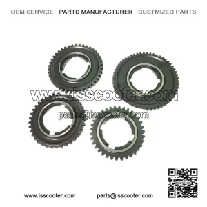 Set of 4 Gear Box Kit (57/42/38/35 Teeth) for Vespa PX 150 & PX 200.