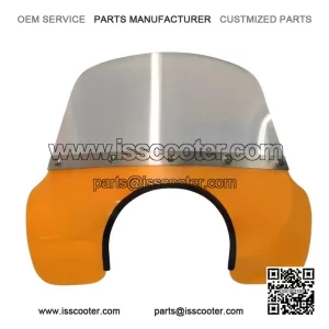 Transparent Orange Flyscreen / Fly Wind Screen Mod for Vespa PX & LML.