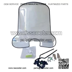 Windscreen Kit with Mounts (74x69 ?C Original Piaggio) for Vespa PX125-150-200, PK & PK XL.