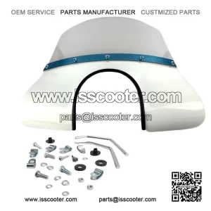 WHITE MOD?STYLE FLYSCREEN ?C For Vespa PX, PE, T5 Classic, LML, Rally, GTR 125?C200