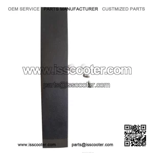 Matte Black Plastic Front Mudguard Crest (185mm Lusso type) for Vespa PX 125/150/200 & LML.