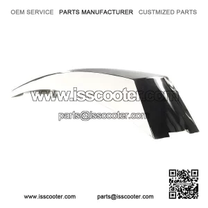 Chrome Front Mudguard Crest for VESPA PX125E, PX150E & PX200E.
