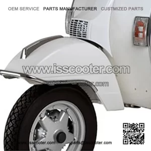 Original Chrome Finish Fender for Piaggio Vespa PX 125/150 (2011-2017).