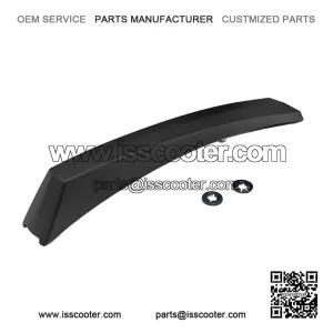 Black Aluminium Front Fender Crest, First Series Vespa PX 125 150 200