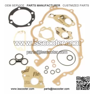 Piaggio Engine Gasket Set with Rubber O-Rings for VESPA PX200E (1998-2005).