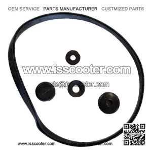 5-Piece Carburettor Box & Fuel Tap Rubber Sealing Kit for Vespa PX & LML.
