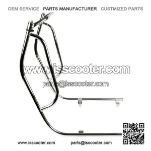 Chrome Legshield Crashbars / Side Floor Protectors for Vespa PX & LML 125/150/200.