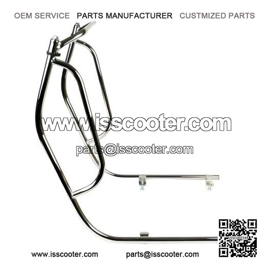 Chrome Legshield Crashbars / Side Floor Protectors for Vespa PX & LML 125/150/200.