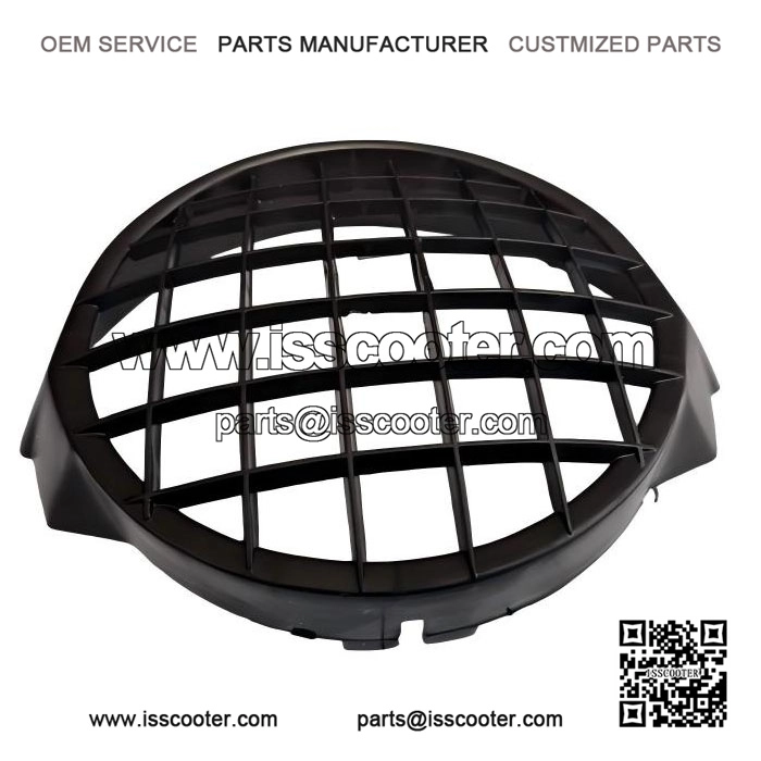 Classic Black Plastic Headlight Grill for Vespa PX 125/150/200 & T5.