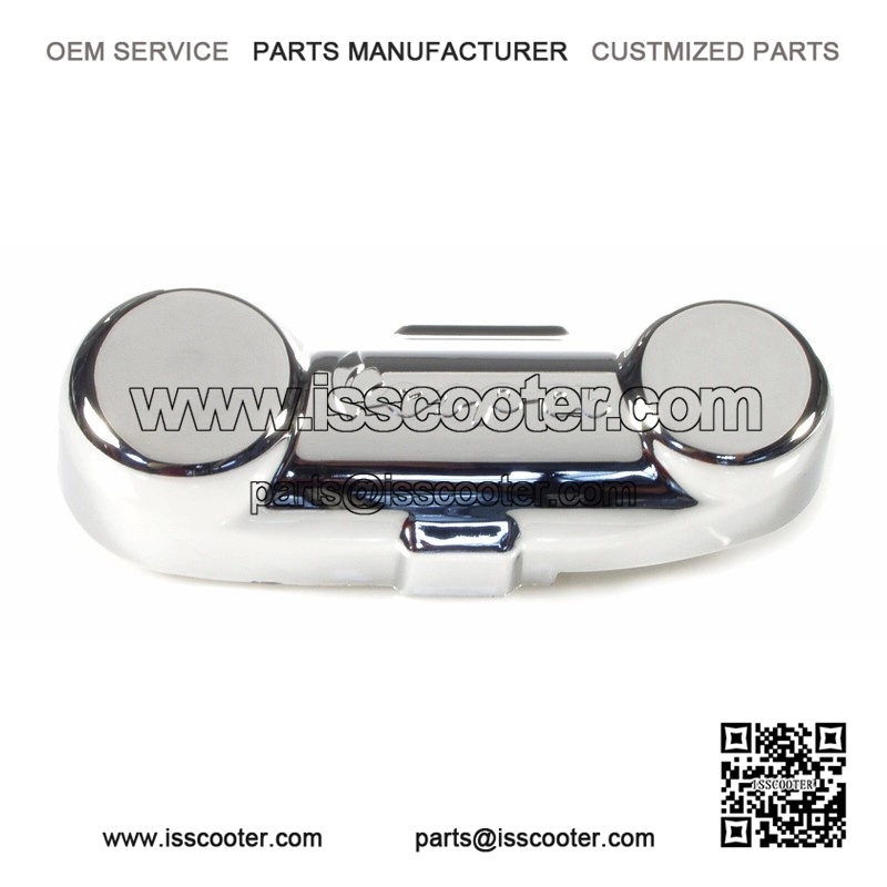 Embossed Chrome Plastic Front Fork Suspension Arm Cover (1984-2016).