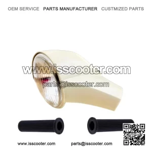 Handlebar Top Cover, Headlight Lamp & Handle Grip Set for Vespa PX, Star, Stella & NV.