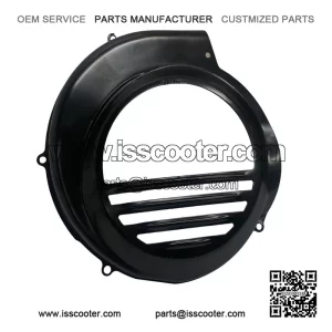 Black Flywheel Cover (Electric Start Model) for Piaggio Vespa PX80 & PX125-200.