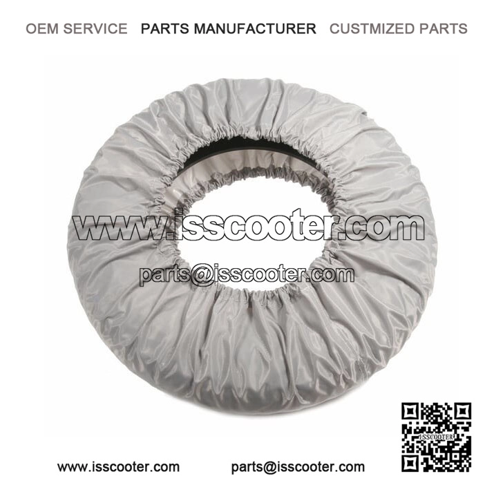 10 Inch Grey Elasticated Nylon Wheel Cover, Vespa PX, RALLY, GS, SS